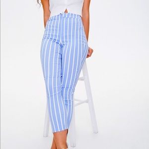 Striped Ankle Pants